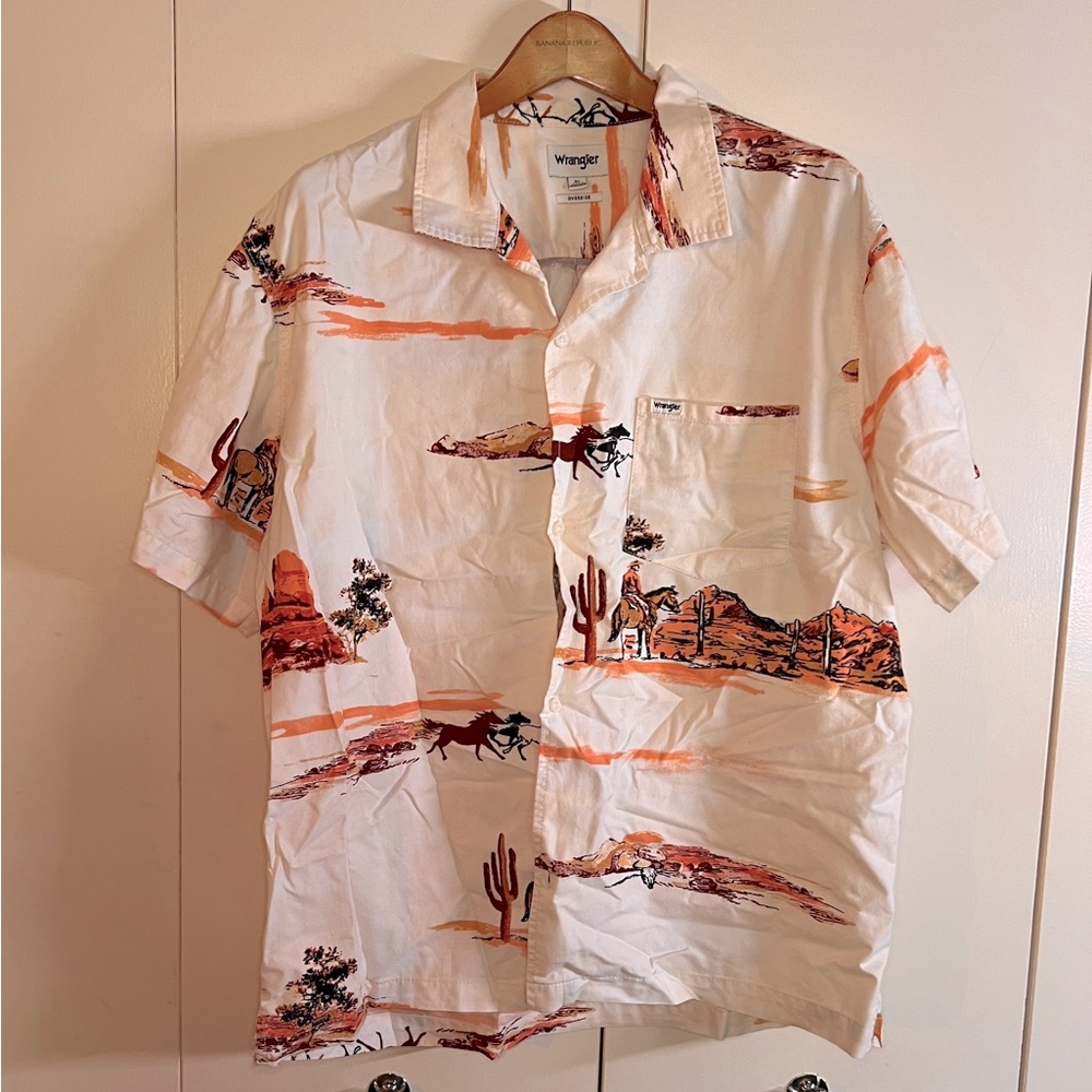 Wrangler Men’s shirt with cowboy print